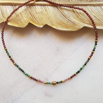 Garnet Necklace, Zoisite Ruby - Talia