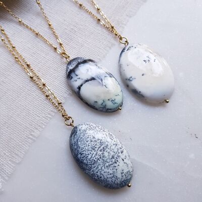 Dendritic Opal Necklace - Titiana