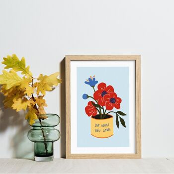 Affiche Pot de fleurs - 2 formats / 2 couleurs 6