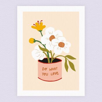 Affiche Pot de fleurs - 2 formats / 2 couleurs 3