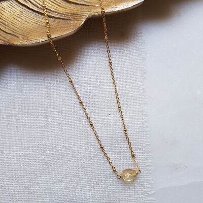 Citrine billie necklace