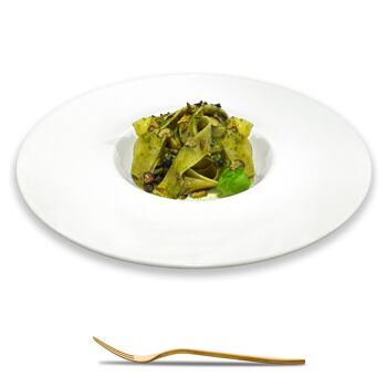 Box - Dîners étoilés - Le Pesto du Roi - Box Dîner Michelin pour 4 personnes - Cuisinez chez vous en quelques minutes l'iconique Pappardelle Sans Gluten au Pesto du Chef Tommaso Arrigoni 1 étoile Michelin 2022 3