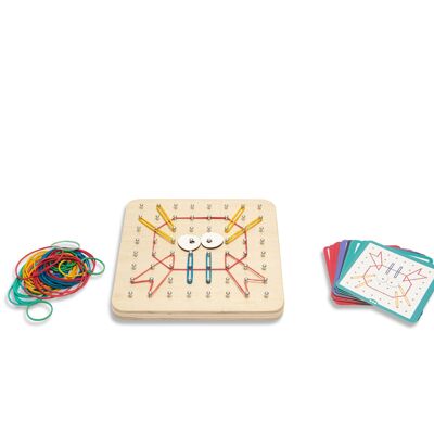 Geoboard - giocattolo in legno - BS Toys - Bambini - educativo