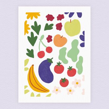 Affiche 5 fruits & légumes par jour - 2 formats 3