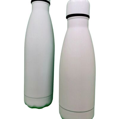 Gourde Isotherme 500ml - Blanc - Collection Sobre