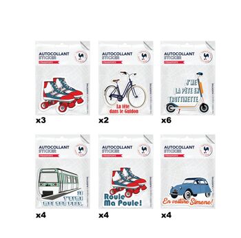 LOTS DE STICKERS DÉCORATIFS - Les transports 2 2