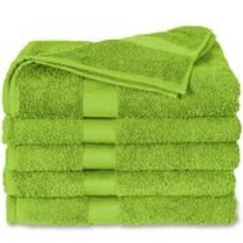 Lime - 70x140 - Lot de 2 serviettes de douche en coton - Twentse Damask 2