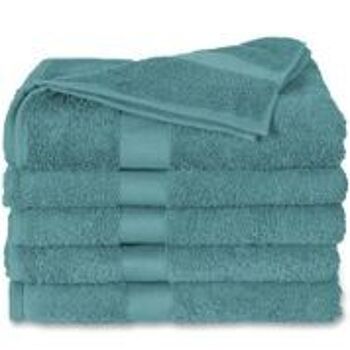 Aqua Green - 70x140 - Lot de 2 serviettes de douche en coton - Twentse Damast 2
