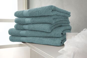 Aqua Green - 70x140 - Lot de 2 serviettes de douche en coton - Twentse Damast 4