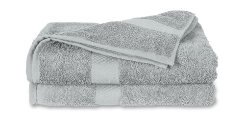 Gris - 70x140 - Paquete de 2 toallas de ducha de algodón - Twentse Damask
