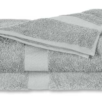 Gray - 70x140 - Cotton 2PACK Shower Towel - Twentse Damask