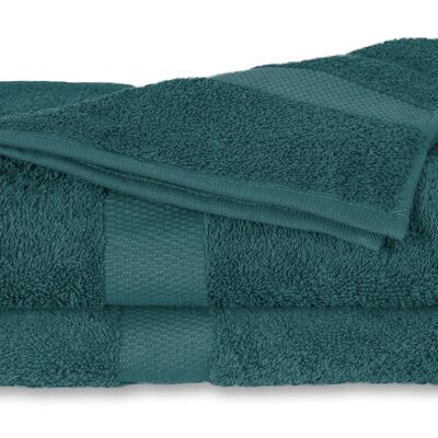 Petrol - 70x140 - Cotton 2PACK Shower Towel - Twentse Damast