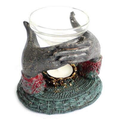 ABC-01 - Antique Buddha - Offering Hands Oil Burner - Sold in 1x unit/s per outer