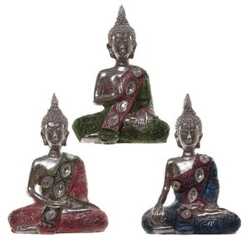 ABC-09 - Bouddha thaï métallique - Lotus - Vendu en 1x unité/s par extérieur 5