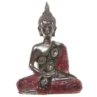 ABC-09 - Bouddha thaï métallique - Lotus - Vendu en 1x unité/s par extérieur