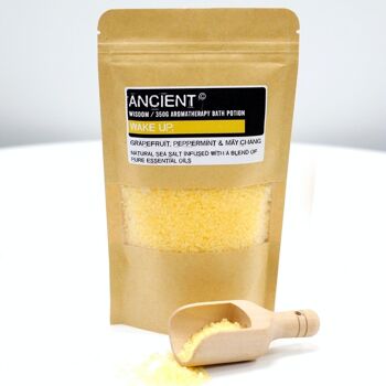 ABPC-05 - Potion de bain d'aromathérapie en sac kraft 350g - Réveil - Vendu en 5x unité/s par extérieur 5