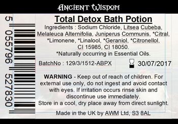 ABPLb-02 - Étiquettes de sac pour Total Detox (4 feuilles de 18) - Vendues en 4x unité/s par extérieur 4