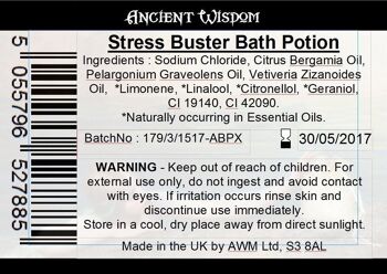 ABPLb-07 - Étiquettes de sac pour Stress Buster (4 feuilles de 18) - Vendues en 4x unité/s par extérieur 4