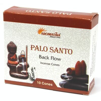 AromaBF-02 - Aromatica Backflow Räucherkegel - Palo Santo - Verkauft in 12x Einheit/s pro Außenhülle