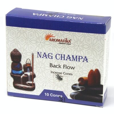 AromaBF-04 - Aromatica Backflow Incense Cones - Nag Champa - Sold in 12x unit/s per outer