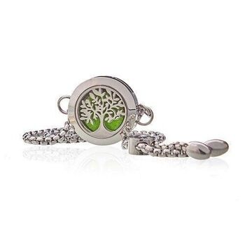 AromaJ-21 - Bracelet Chaîne Bijoux Aromathérapie - Arbre de Vie - 20mm - Vendu en 1x unité/s par extérieur 4