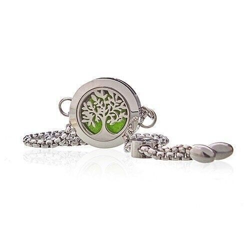 AromaJ-21 - Aromatherapy Jewellery Chain Bracelet - Tree of Life - 20mm - Sold in 1x unit/s per outer