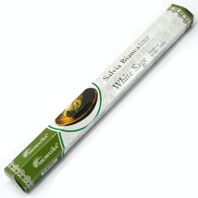 ARomi-08 - Incenso Aromatica Premium - Salvia bianca - Venduto in 6 unità per esterno