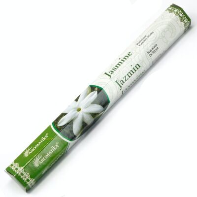 ARomi-09 – Aromatica Premium Räucherstäbchen – Jasmin – Verkauft in 6x Einheit/en pro Hülle