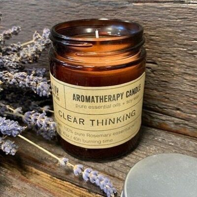 ASC-02 - Aromatherapy Candle - Clear Thinking - Sold in 1x unit/s per outer