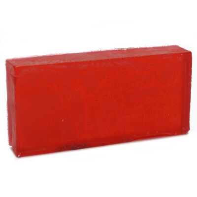 ASoap-07 - Ylang & Orange - Red -EO Soap Loaf - Sold in 1x unit/s per outer