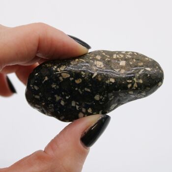 ATumbleL-04 - Grandes pierres de culbutage africaines - Pintade Large - Vendu en 6x unité/s par extérieur 4