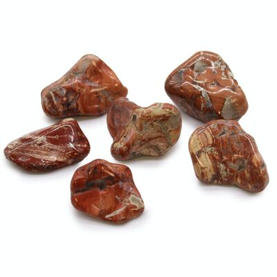 ATumbleL-05 - Large African Tumble Stones - Light Jasper - Brecciated - Sold in 6x unit/s per outer