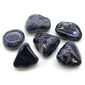 ATumbleL-15 - Grandes pierres de culbutage africaines - Sodalite - Bleu pur - Vendu en 6x unité/s par extérieur 3