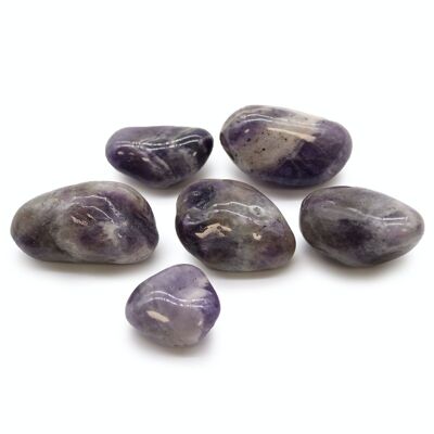 ATumbleL-17 - Large African Tumble Stones - Amethyst - Sold in 6x unit/s per outer