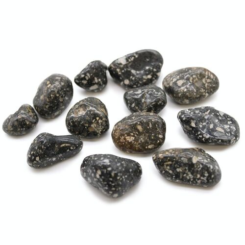 ATumbleM-04 - Medium African Tumble Stones - Guinea Fowl Medium - Sold in 12x unit/s per outer