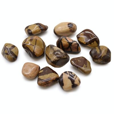 ATumbleM-06 - Medium African Tumble Stones - Jasper Nguni - Sold in 12x unit/s per outer