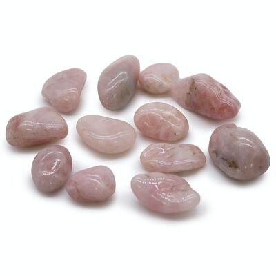 ATumbleM-08 - Piedras caídas africanas medianas - Cuarzo rosa - Vendido en 12x unidad/es por exterior
