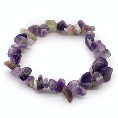 AWCB-01 - Chipstone-Armband - Amethyst - Verkauft in 12x Einheit/en pro Äußerem