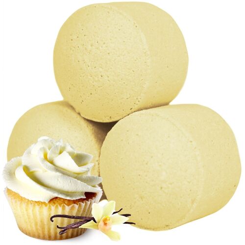 AWChill-06 - 1.3kg Chill Pills Mini Bath Bombs - Vanilla Cup Cake - Sold in 1x unit/s per outer