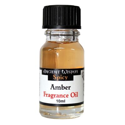 AWFO-01 - Olio profumato ambrato da 10 ml - Venduto in 10 unità per esterno