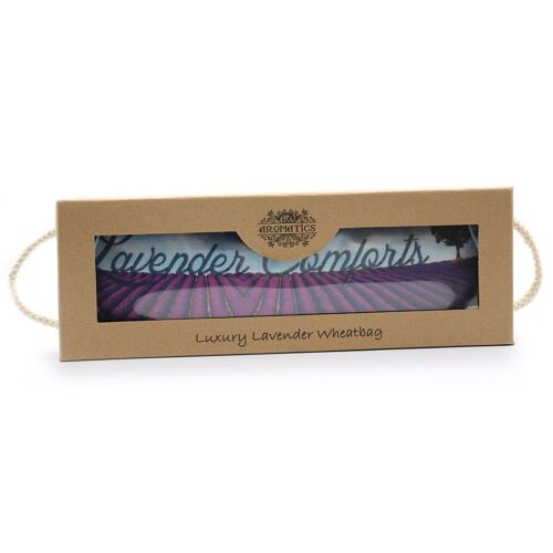 AWHBL-01 - Luxury Lavender Wheat Bag in Gift Box - Lavender Comforts - Sold in 1x unit/s per outer