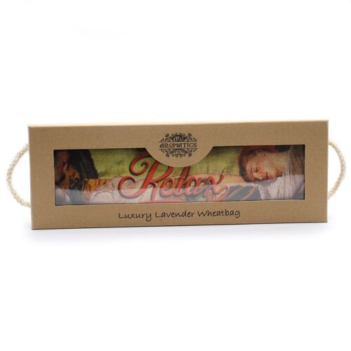 AWHBL-06 - Luxury Lavender Wheat Bag in Gift Box - Sleeping RELAX - Sold in 1x unit/s per outer