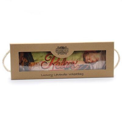 AWHBL-06 – Luxuriöse Lavendel-Weizentasche in Geschenkbox – Sleeping RELAX – Verkauft in 1x Einheit/en pro Außenhülle