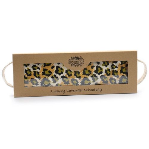 AWHBL-10 - Luxury Lavender Wheat Bag in Gift Box - Night Leopard - Sold in 1x unit/s per outer