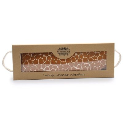 AWHBL-11 - Luxury Lavender Wheat Bag in Gift Box - Madagascar Giraffe - Sold in 1x unit/s per outer
