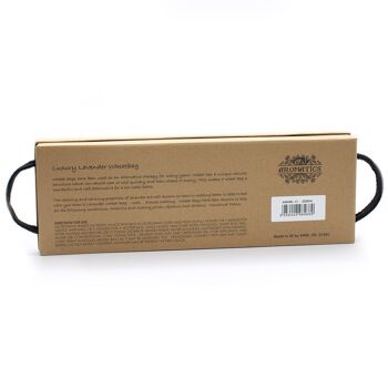 AWHBL-13 - Sac de blé lavande de luxe dans une boîte cadeau - Zèbre - Vendu en 1x unité/s par extérieur 6