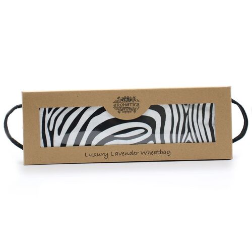 AWHBL-13 - Luxury Lavender Wheat Bag in Gift Box - Zebra - Sold in 1x unit/s per outer