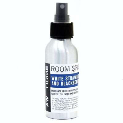 AWRS-01 - Spray per ambienti da 100 ml - Fragola bianca e mora - Venduto in unità 6x per esterno