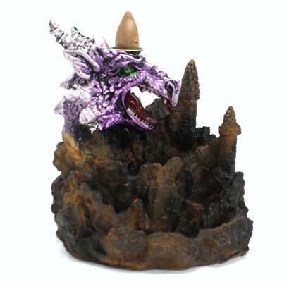 BackF-09 - Purple Dragon LED Backflow Incense Burner - Sold in 1x unit/s per outer