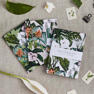 Palm House Tropics - Pack of 3 A6 Notebooks